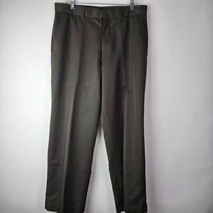 IZOD PerformX Brown Straight Leg Pants 34x30 Performance 100% Polyester Golf‎